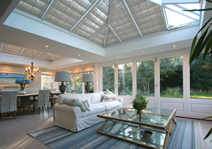 Living and Dining Space Orangery Extension in a Buckinghamshire Orangery